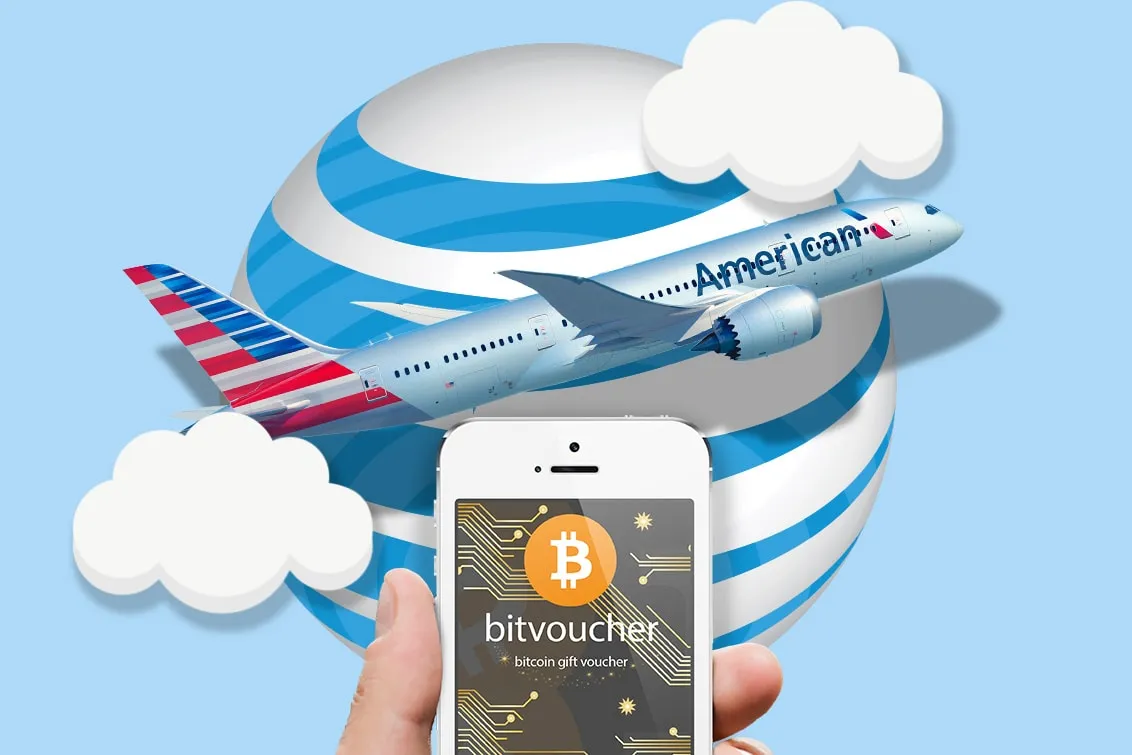 AT&T and American Airlines accept Bitcoin voucher