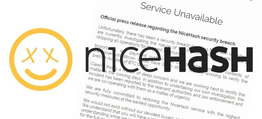 NiceHash freezes operations as $62 million worth of BTC is emptied from its wallet​