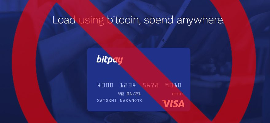 VISA Europe cuts off BTC debit card services over issuer’s ‘non-compliance’