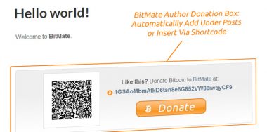BitMate plugin for author donations starts accepting Bitcoin Cash