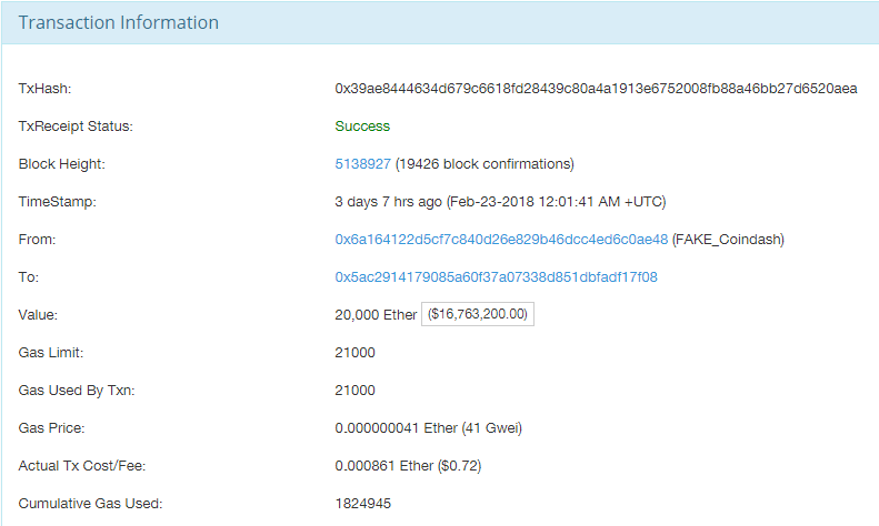 CoinDash hacker mysteriously returns an additional 20,000 stolen ETH