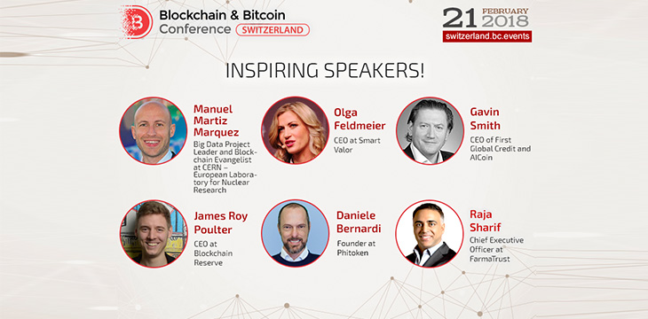 Keynote fintech experts of Switzerland will participate in Blockchain & Bitcoin Conference Switzerland