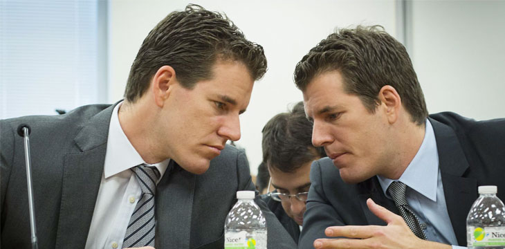 Winklevoss twins move ahead with crypto ETP exchange patent