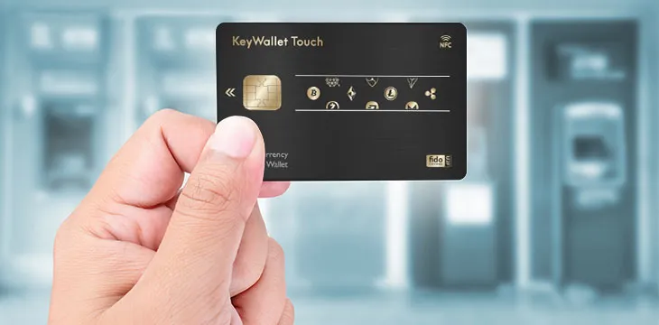 Pocket-sized Keywallet Touch wallet utilizes FIDO U2F, NFC