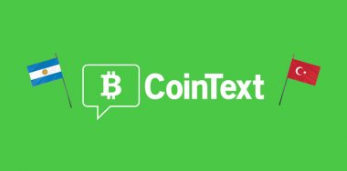 CoinText makes its way to Turkey, Argentina
