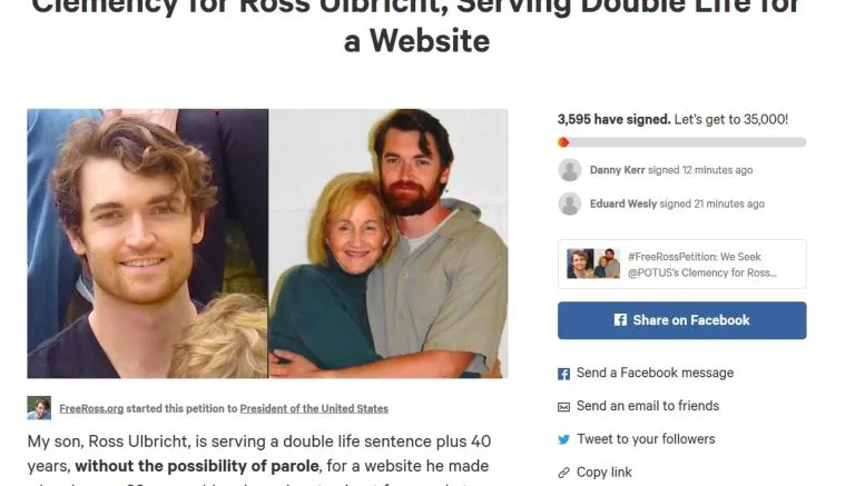 Silk Road, Ross Ulbricht, half a decade and 100,000 signatures later