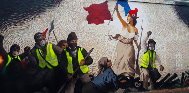Anti-euro protest art appears in France, campaigns for crypto