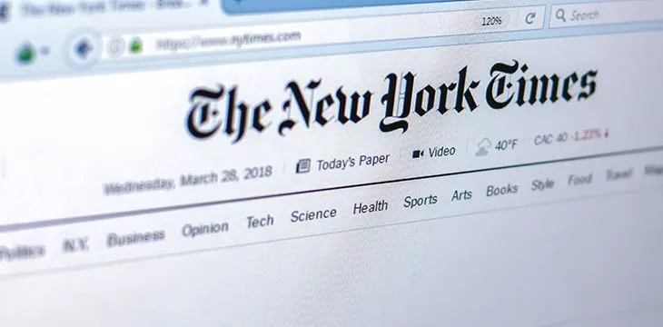 The New York Times posts blockchain job but takes it down later