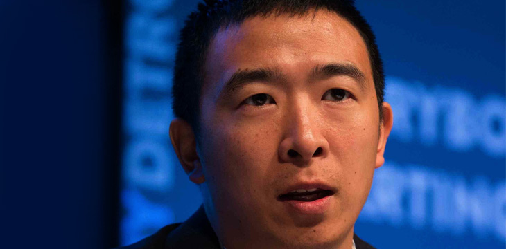 Andrew Yang promises mobile blockchain elections