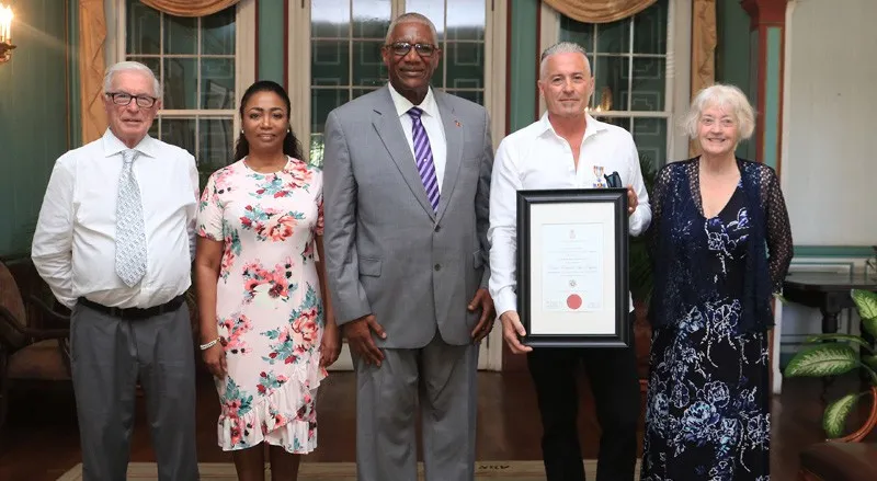 Calvin Ayre receives one of Antigua’s highest public awards