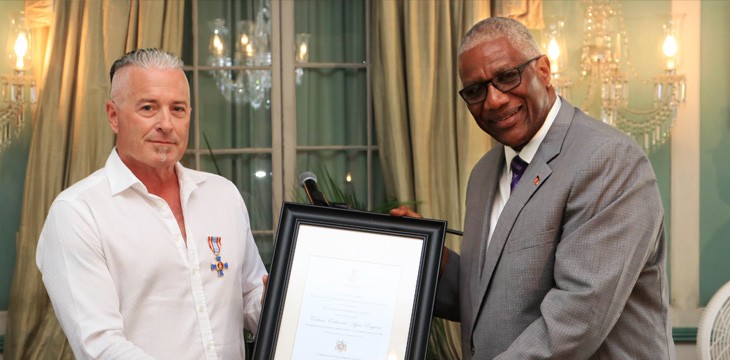 Calvin Ayre receives one of Antigua’s highest public awards