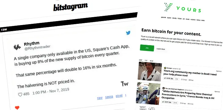 Earn Bitcoin by posting on social media