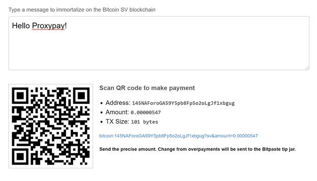 accept-bitcoin-sv-from-any-wallet-with-proxypay1