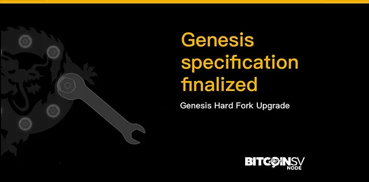 Final Genesis specs released—bye P2SH