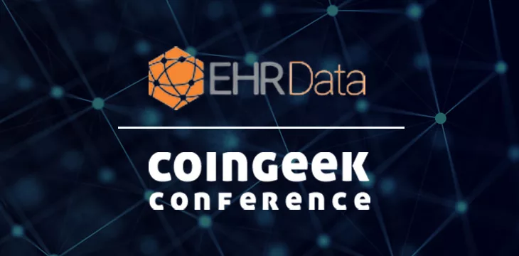 Logos of EHR Data and CoinGeek Conference Live