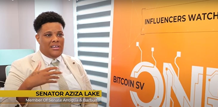 Photo of Senator Aziza Lake during the CoinGeek Live Antigua Influencers Viewing Event