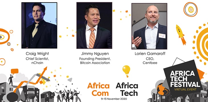 Image poster of the Bitcoin SV talk at the Africa Tech Festival