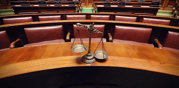 Photo of a courtroom