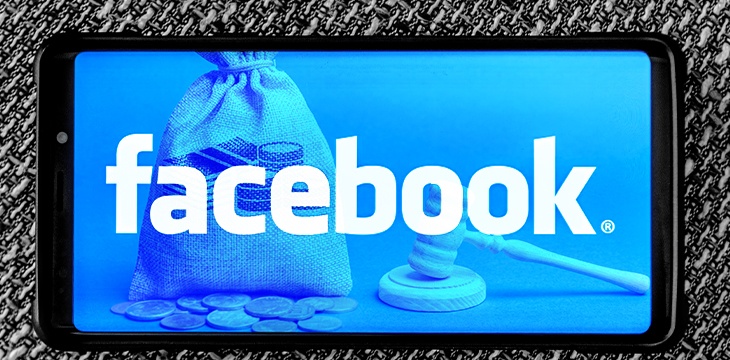 facebook fined concept