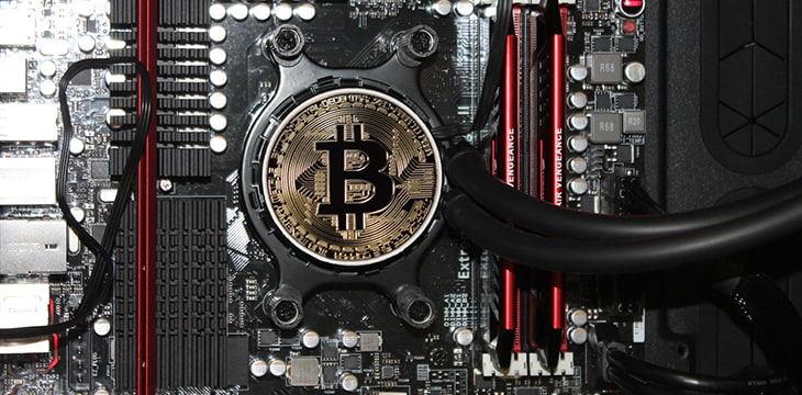 Bitcoin on a computer circuit