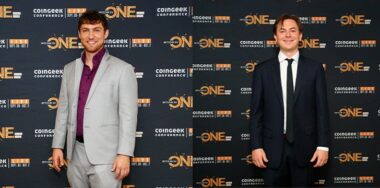 Zach Resnick and Jackson Laskey at Coingeek Backstage