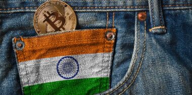 Digital Currency with Indian flag