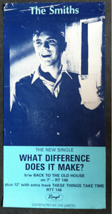 The Smiths single, "What difference does it make" poster