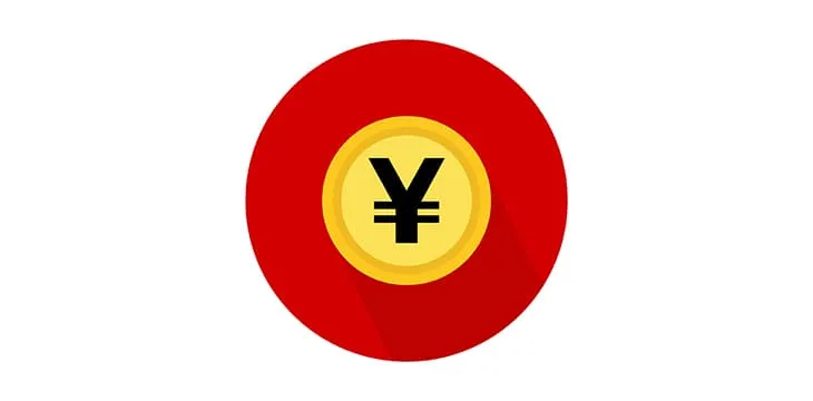 Save Download Preview Yen coin icon, money bank flat design, finance symbol for web, logo, app vector illustration