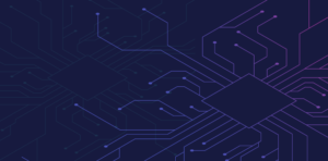 digital wire in blue background