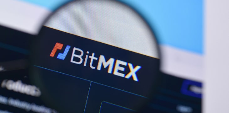 Homepage of BitMEX