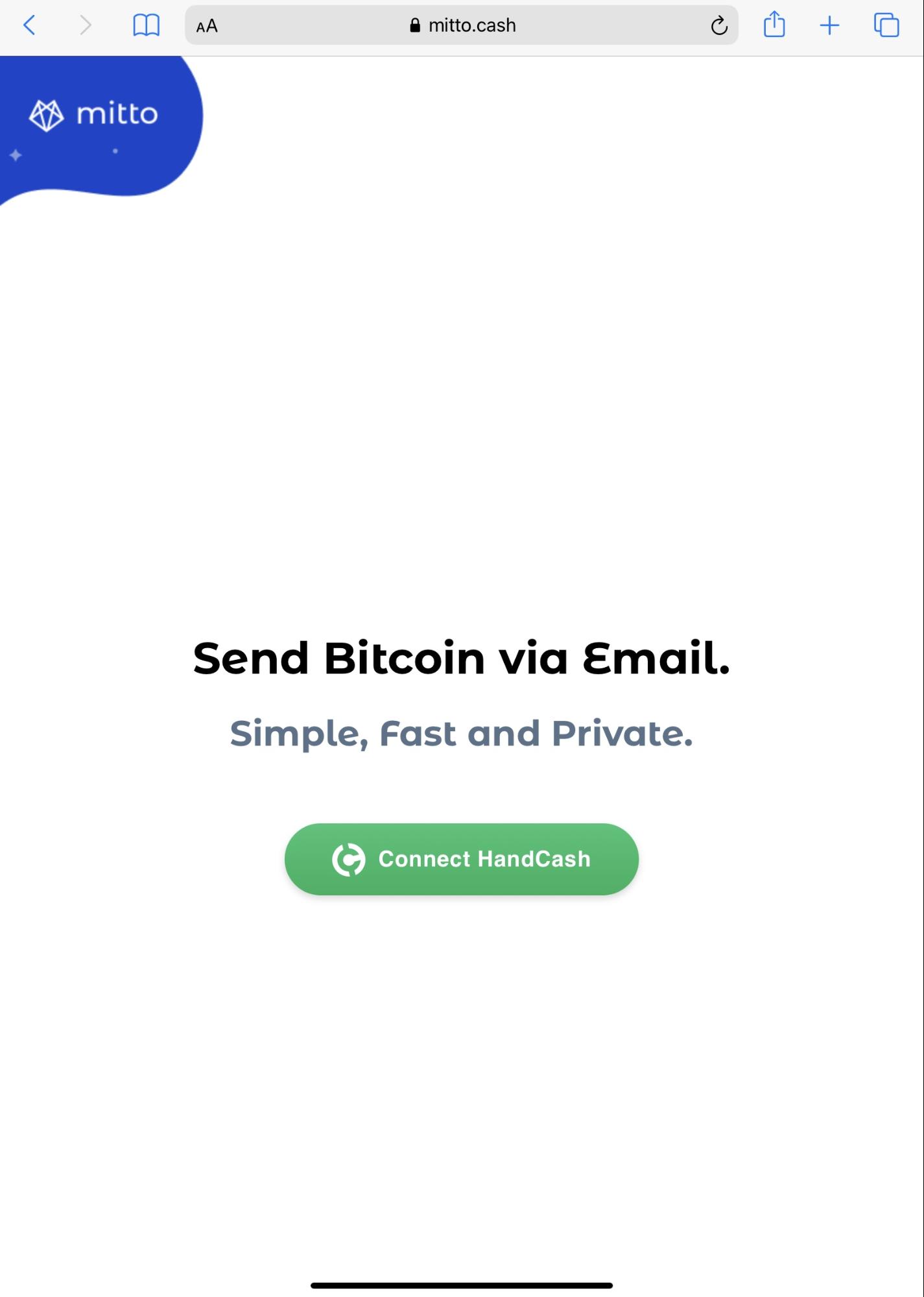 Mitto send Bitcoin