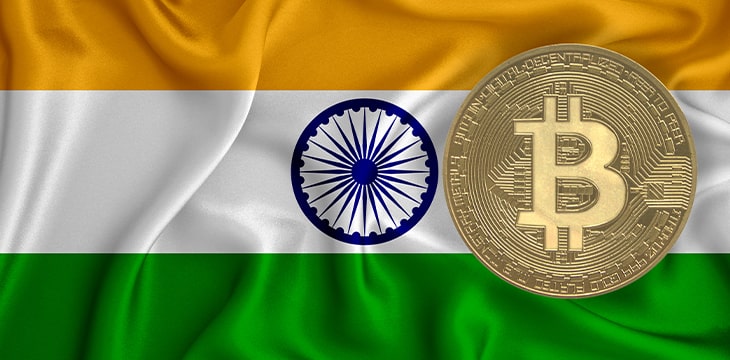Indian Flag and Bitcoin