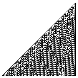 250 iterations of rule 110