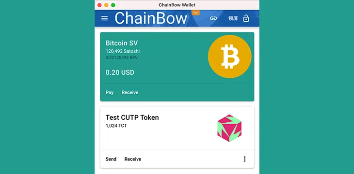 NOTE.SV creator Chainbow is testing a BSV Layer 1 token wallet