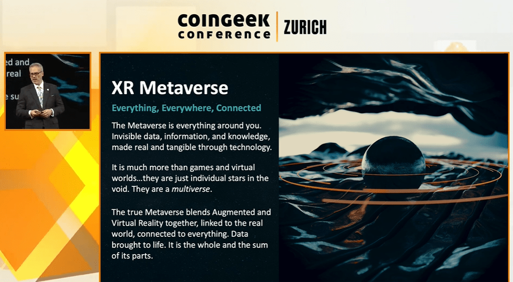 CoinGeek Zurich: Robert Rice on connecting everything, everywhere with XR Metaverse