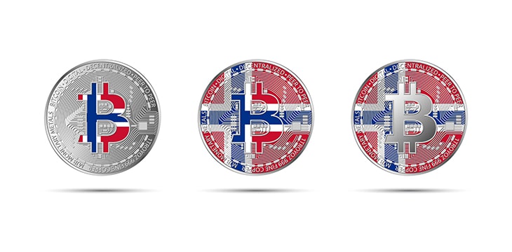 Flag of Norway and Bitcoin