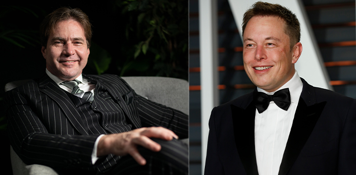 Elon Musk and Craig Wright