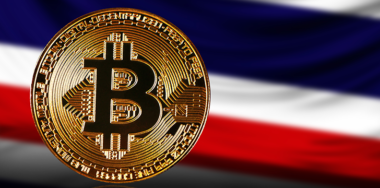 Thai Flag with Bitcoin