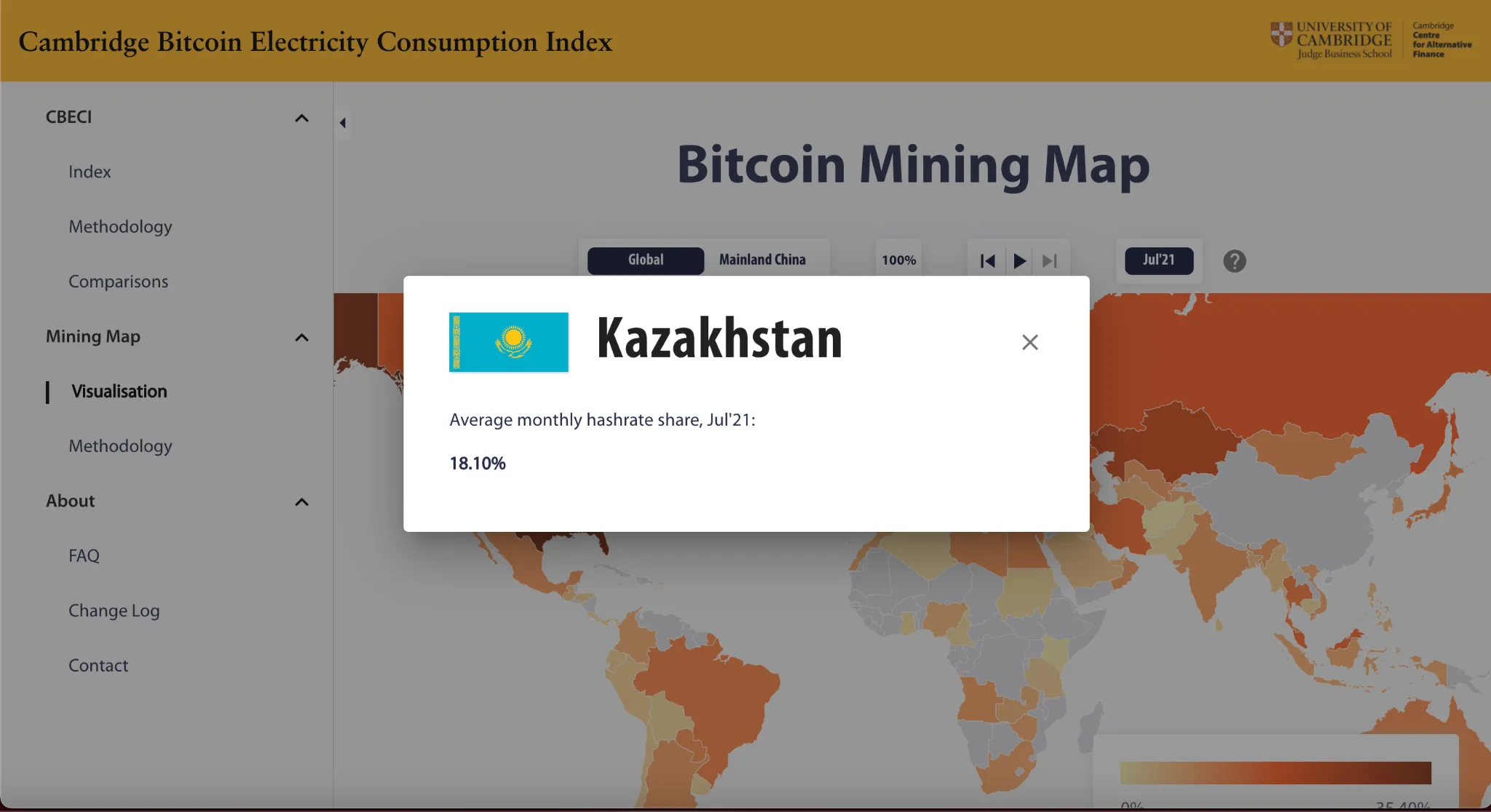 US overtakes China in terms of digital currency hash power