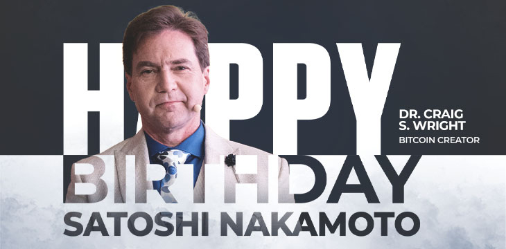 Happy Birthday Satoshi Nakamoto!