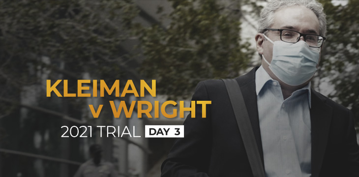 Ira Kleiman shows up on Day 3 of Kleiman v Wright trial