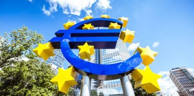 Euro currency sign at ECB