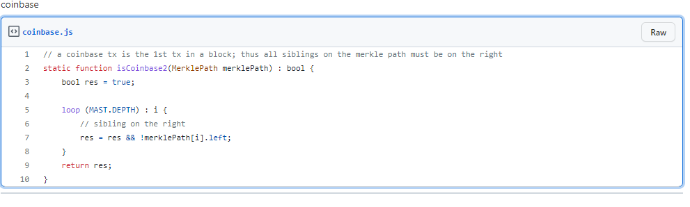 a screenshot of coinbase code