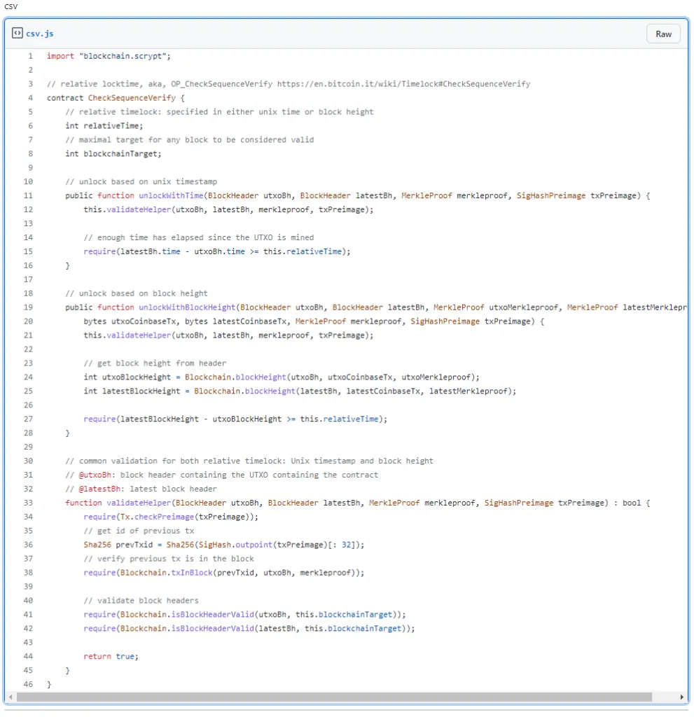 a screenshot of csv code