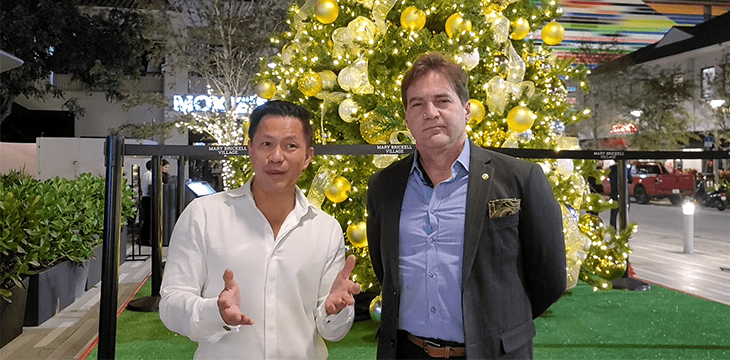 Happy holidays from Bitcoin Association’s Jimmy Nguyen and Craig Wright