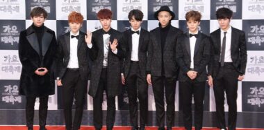 Members of South Korean boy group BTS
