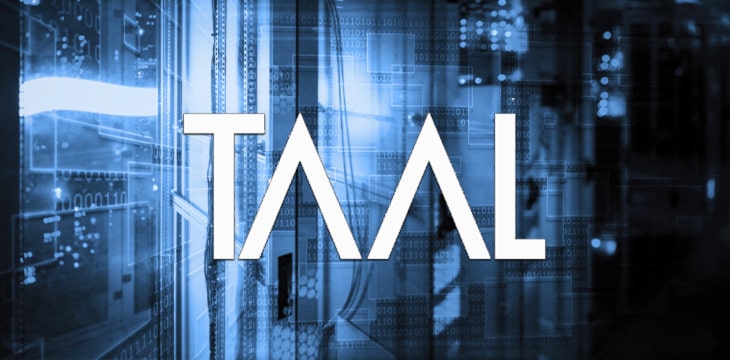 TAAL logo on data centre background
