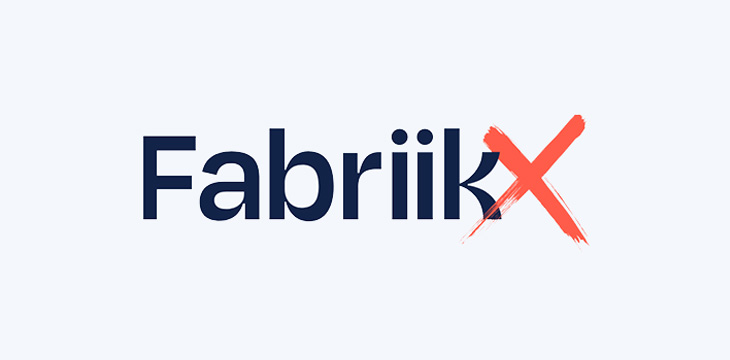 FabriikX logo with a plain background