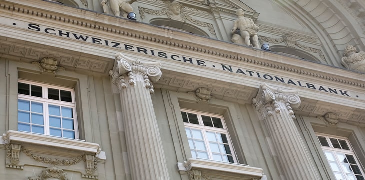 The Front of Schweizerische National Bank