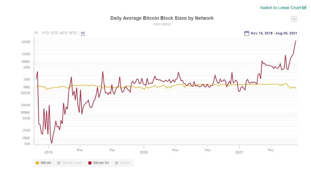 Daily Average Bitcoin Block Reward Size